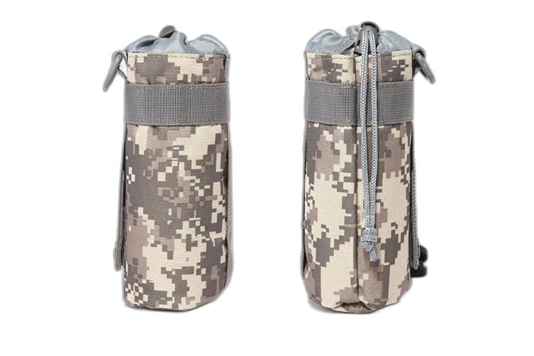 Brand NEW 2Pc Tactical Molle Water Hiking Drawstring Water Bottle Holder Kettle