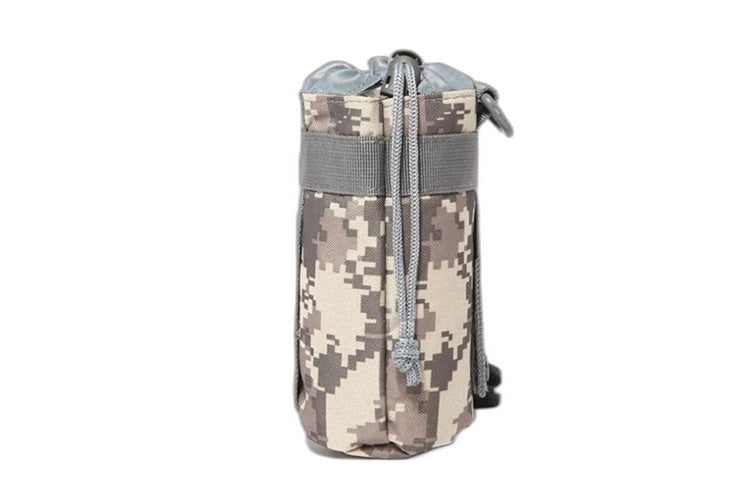 Brand NEW 2Pc Tactical Molle Water Hiking Drawstring Water Bottle Holder Kettle