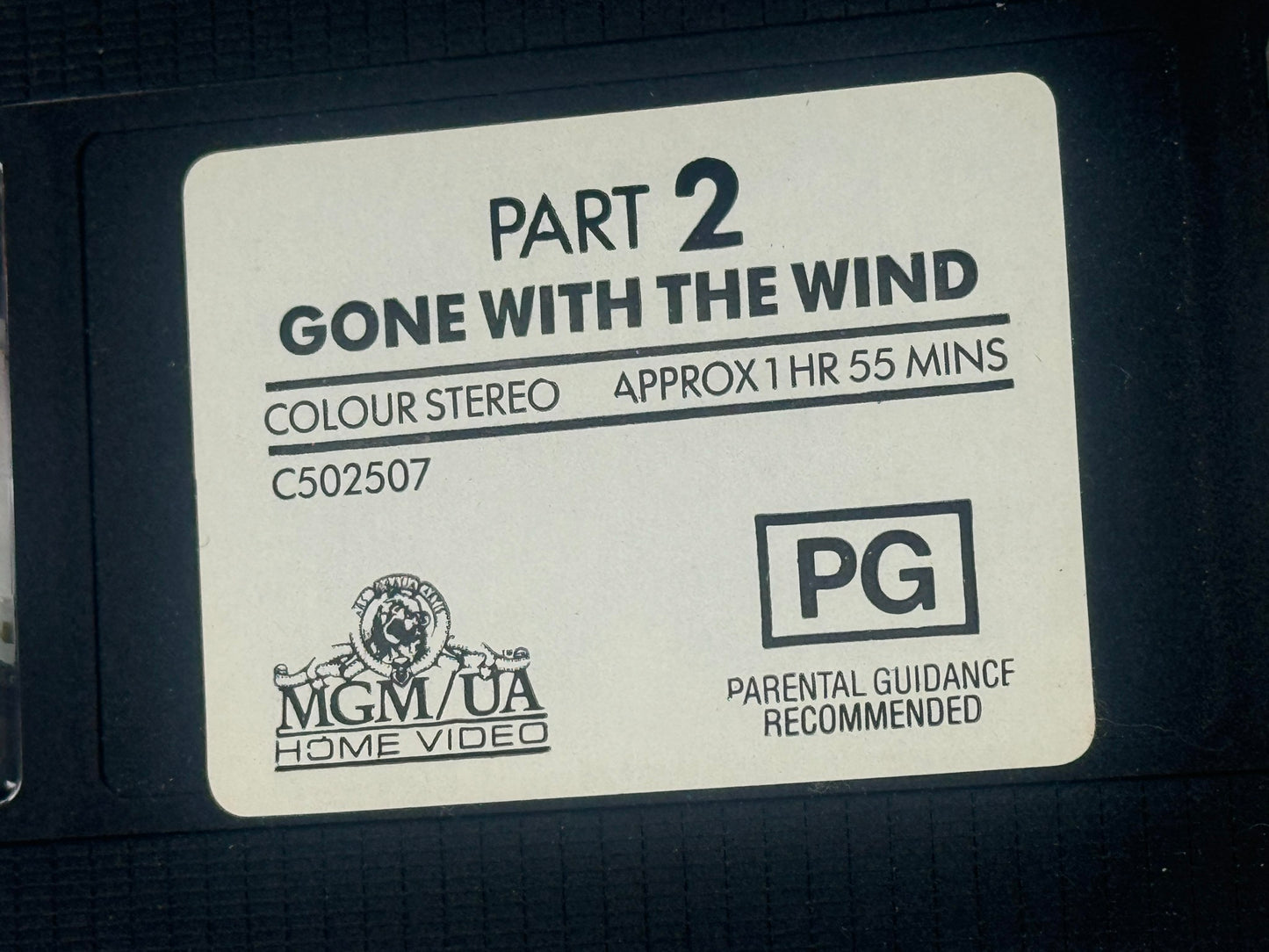 Vintage Mgm Gone With The Wind 2 Vhs Video Box Set Rated Pg *Preowned & Untested