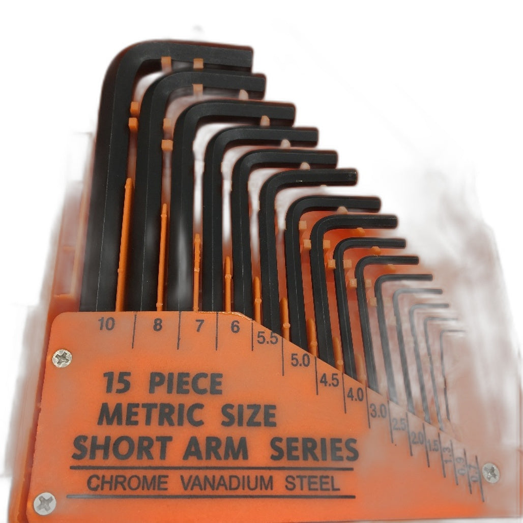 30 Piece Inch and Metric Size Steel Allenkey Hex Set with T Handle DEMO