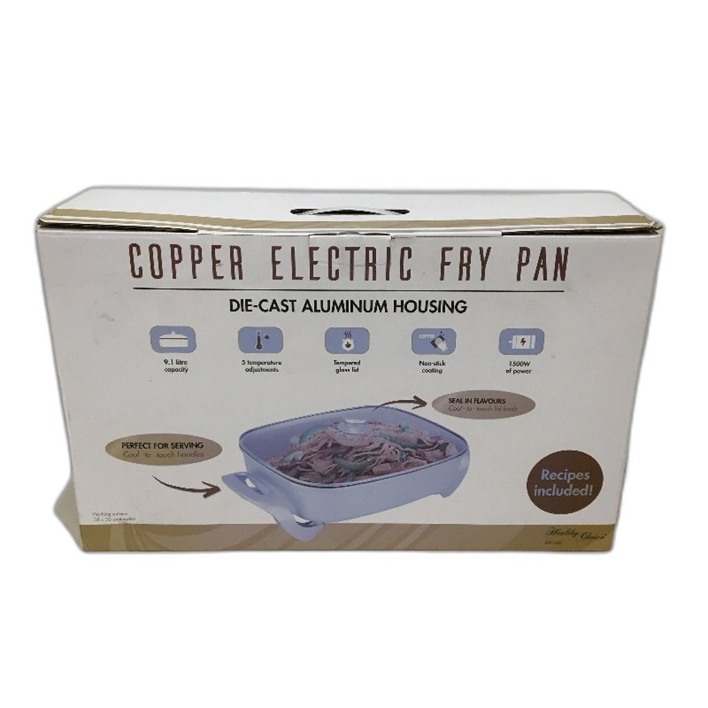Lennox EFP140 9.1L Non Stick Die Cast Aluminum Copper Electric Fry Pan NEW
