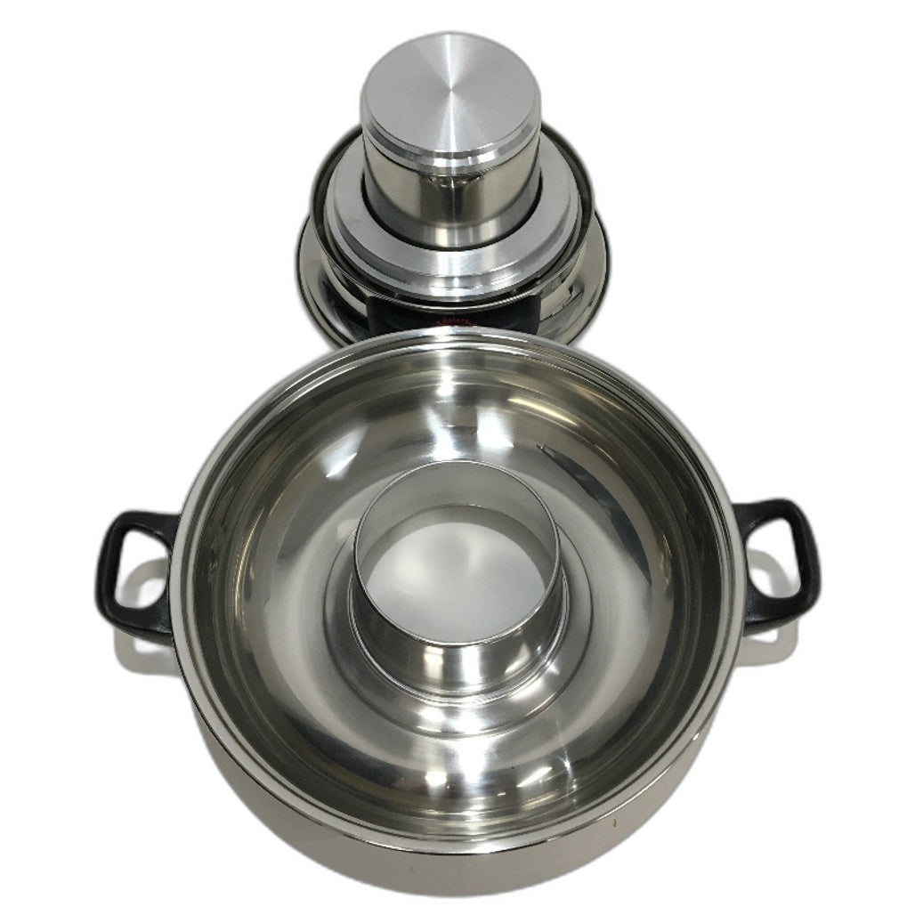 Galaxy Tiger 4L 2 in 1 Electric Stainless Steel Hotpot Pot with BBQ Grill NEW