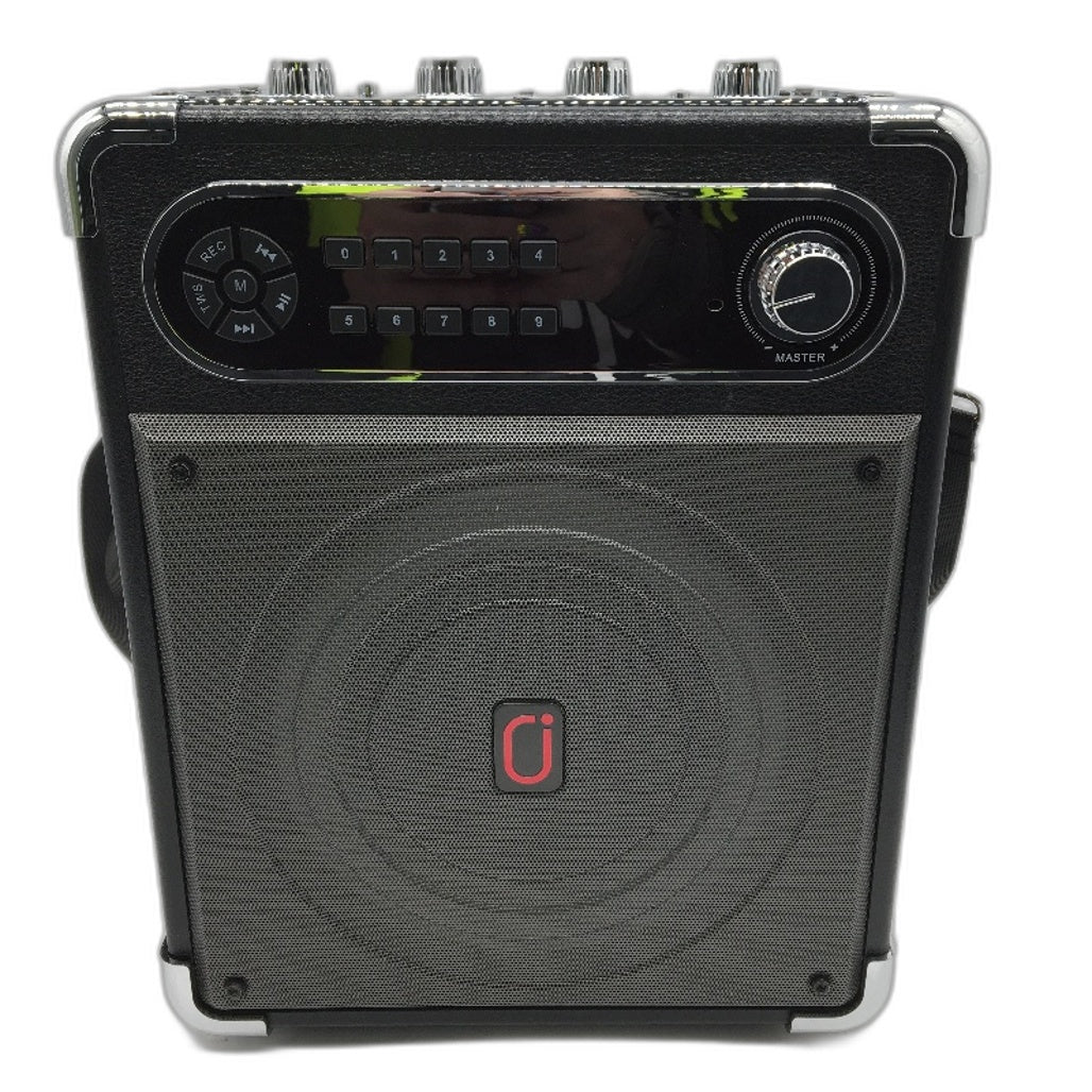 JYX S55-T Portable RGB Karaoke Speaker with Triple Microphones in Black DEMO