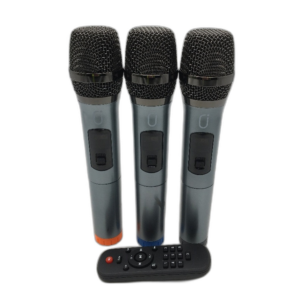 JYX S55-T Portable RGB Karaoke Speaker with Triple Microphones in Black DEMO