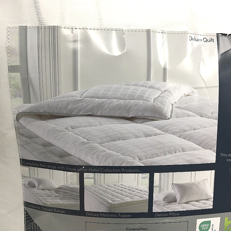 Kirkton House 375TC Deluxe Cotton Quilt with a Touch of Silk QUEEN NEW
