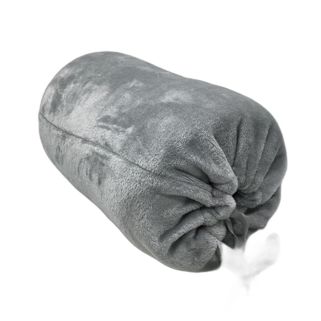 Kirkton House Grey Flannel Blanket In Storage Bag QUEEN Size 2.4m x 2.5m NEW
