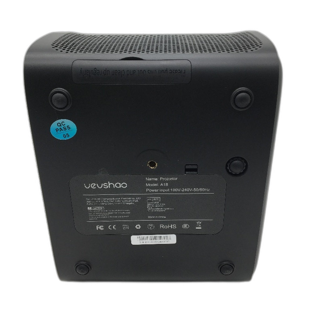 Vevshao A18 1080p HD Auto Focus Home Cinema Video Projector in Black DEMO