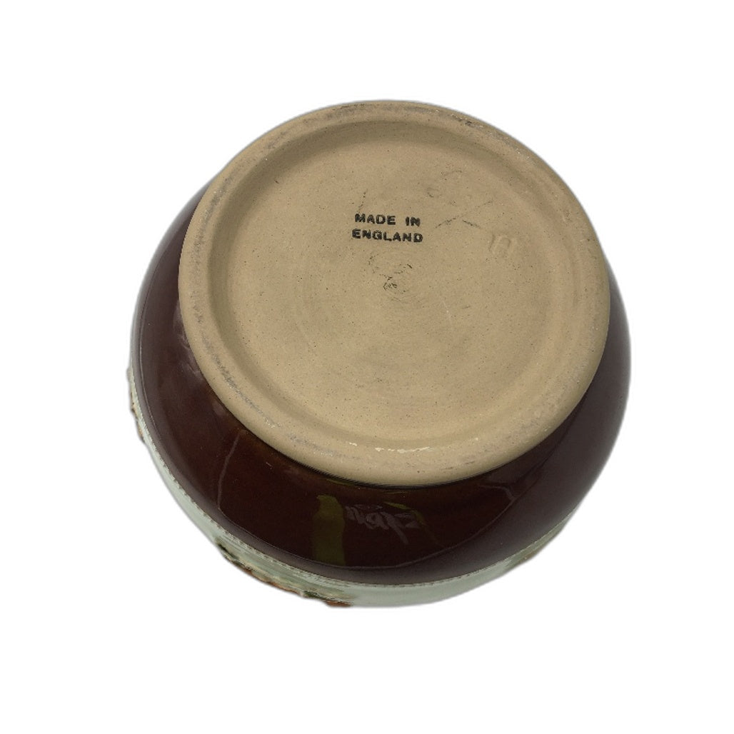 VINTAGE Bourne Denby Made In England Fox Hunt Pottery Tobacco Humidor Jar