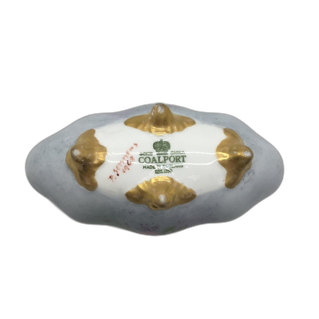 VINTAGE Coalport Bone China Handpained P. Semmins 1968 Sugar Dish