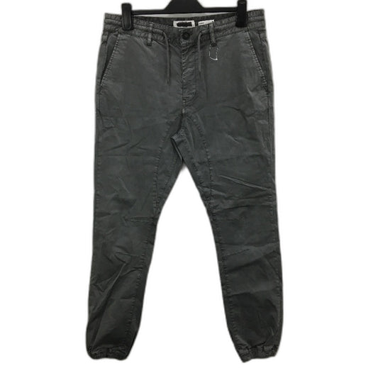 Jeanswest Grey Cotton Regular Drawstring Gathered Ankle Pants Mens Size 34 NEW