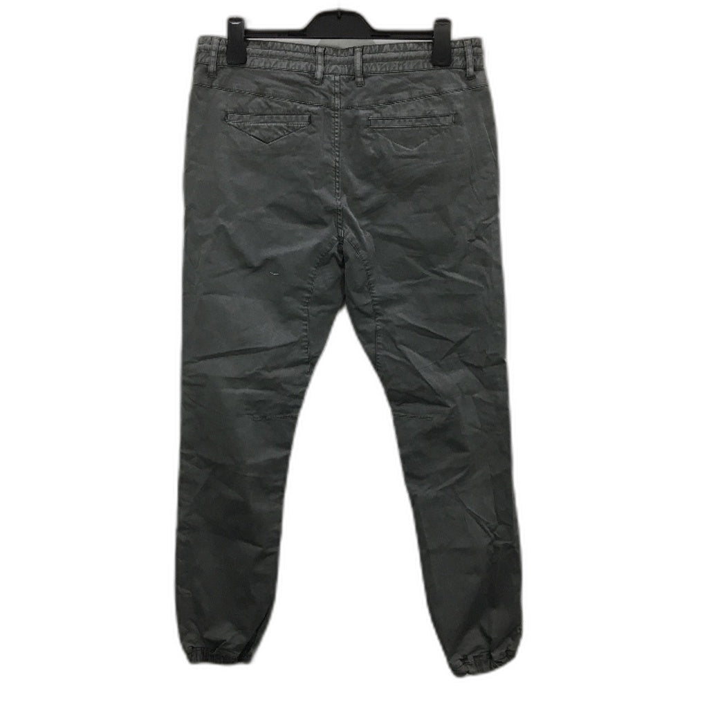 Jeanswest Grey Cotton Regular Drawstring Gathered Ankle Pants Mens Size 34 NEW