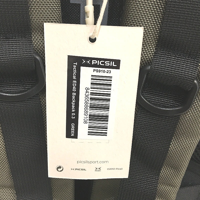 PICSIL Maverick ED40 40L Tactical Backpack in Green and Black NEW
