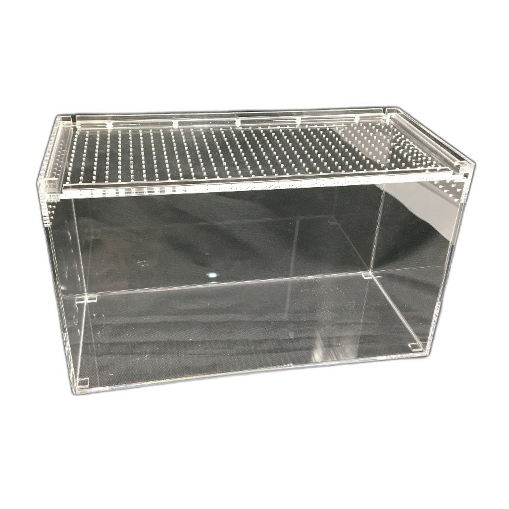 KAKOOTI 36x17x22cm Clear Acrylic Reptile and Large Bug Terrarium Kit NEW