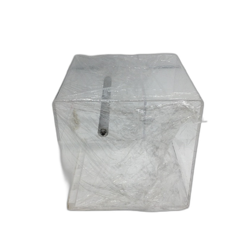 Fiscolo No Mess Clear Acrylic Bird Feeder Box for Small Birds 16x16x16cm NEW