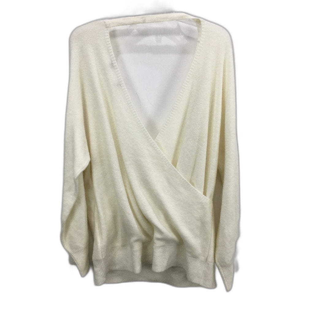 Forever New Soft Knit Long Sleeve V Neck Cream Sweater Ladies Size AU 12-14 NEW