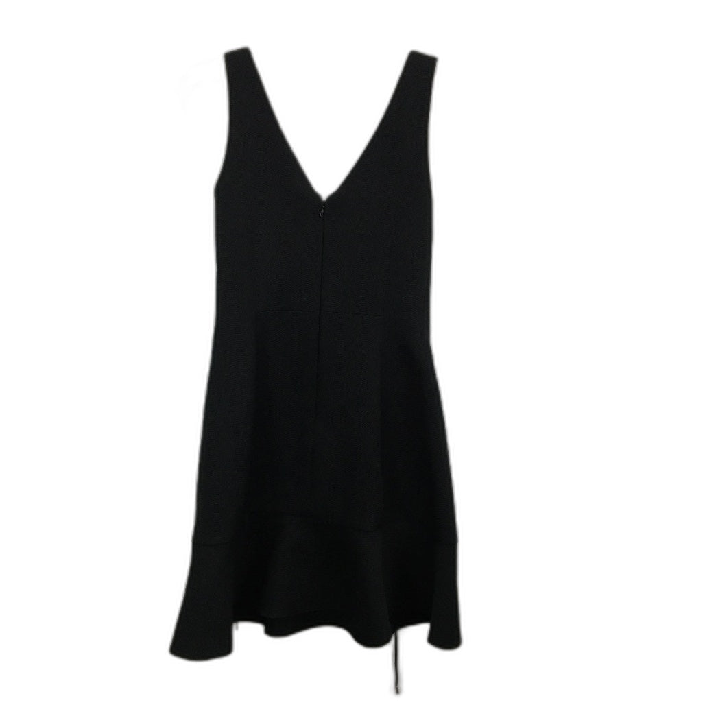 Forever New Lace Up Corset Ribbed Black Mini Dress Ladies Size AU 8-10 NEW
