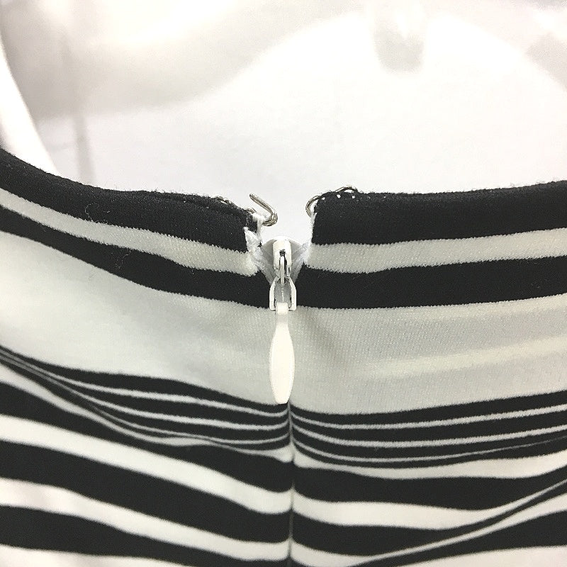 Forever New BW Stripe Off Shoulder Bodycon Midi Dress Ladies Size AU 10-12 NEW
