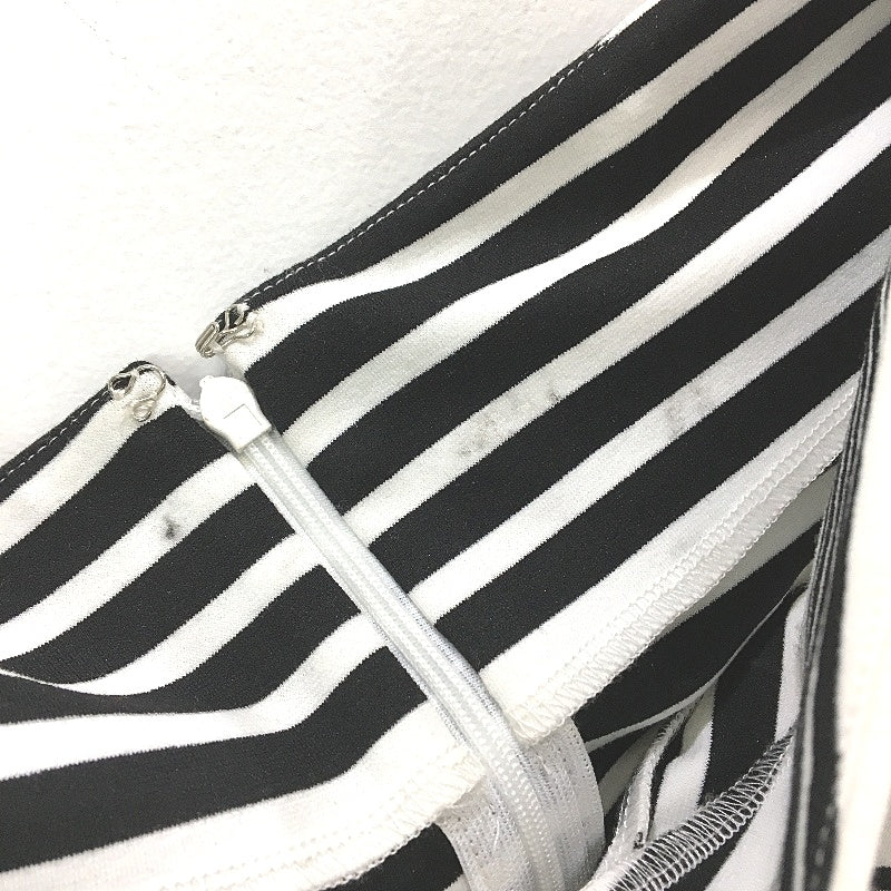 Forever New BW Stripe Off Shoulder Bodycon Midi Dress Ladies Size AU 10-12 NEW