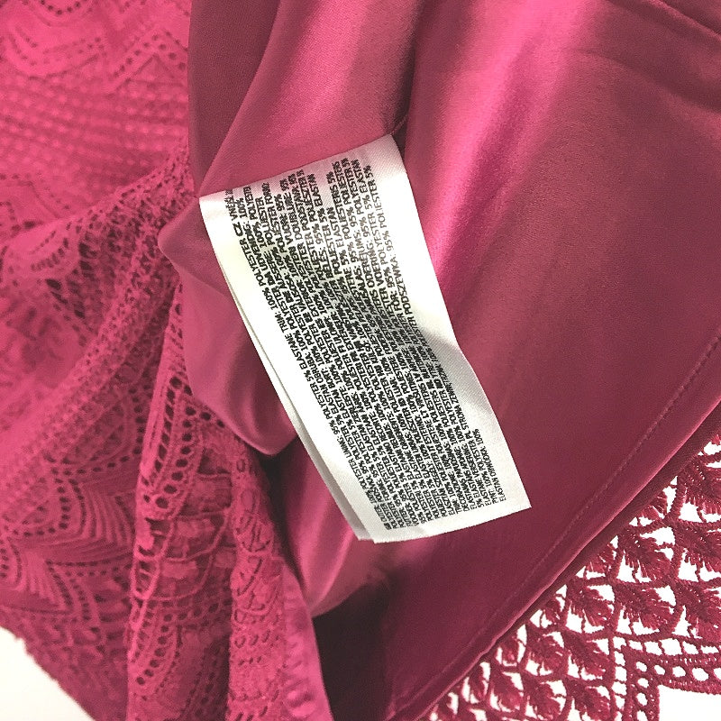 Ever New Penelope Linear Lace Magenta Midi Dress Ladies Size AU 14 NEW