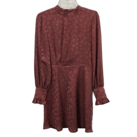 Ever New Allison High Neck Dusty Rose Jacquard Mini Dress Ladies Size AU 8 NEW