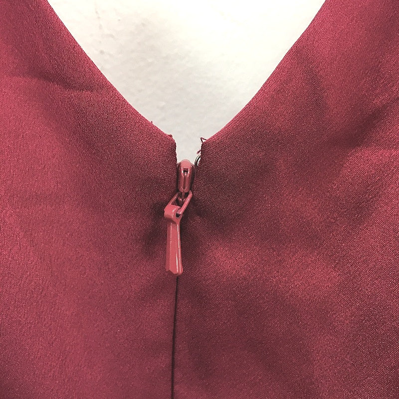 Ever New Alia Cut Out Satin Wrap Bodice Magenta Maxi Dress Ladies Size AU 16 NEW
