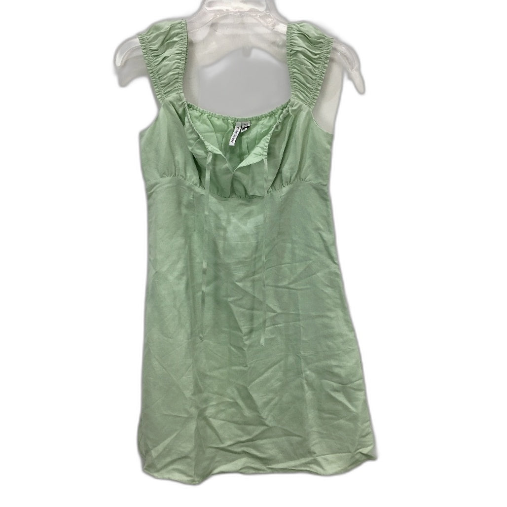 Forever New Tie Front Linen-like Mint Green Babydoll Dress Ladies Size AU 8 NEW