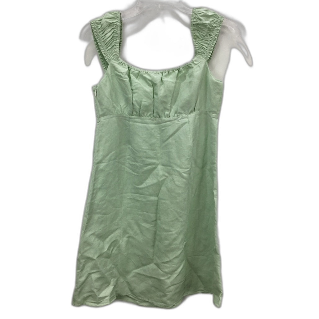 Forever New Tie Front Linen-like Mint Green Babydoll Dress Ladies Size AU 8 NEW
