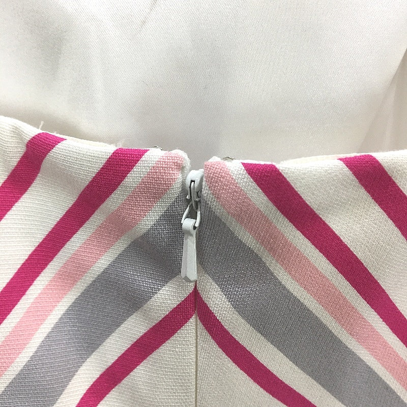 Forever New Strappy Cut Out Pink Grey Stripe Mini Dress Ladies Size AU 10 NEW