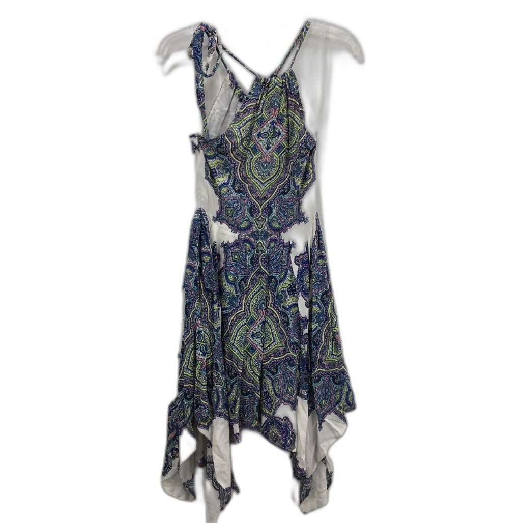 Forever New Bohemian Print Sleeveless Asymmetrical Dress Ladies Size AU 8 NEW