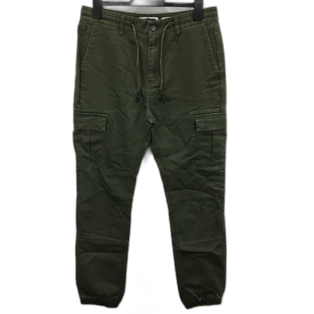 Jeanswest Army Green Slim Stretch Drawstring Gathered Ankle Pants Mens Sz 32 NEW