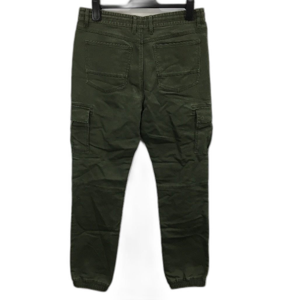 Jeanswest Army Green Slim Stretch Drawstring Gathered Ankle Pants Mens Sz 32 NEW