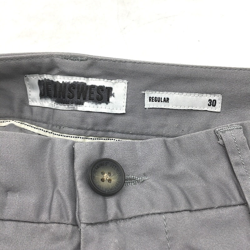 Jeanswest Grey Cotton Regular Straight Leg Chino Style Pants Mens Size 30 NEW