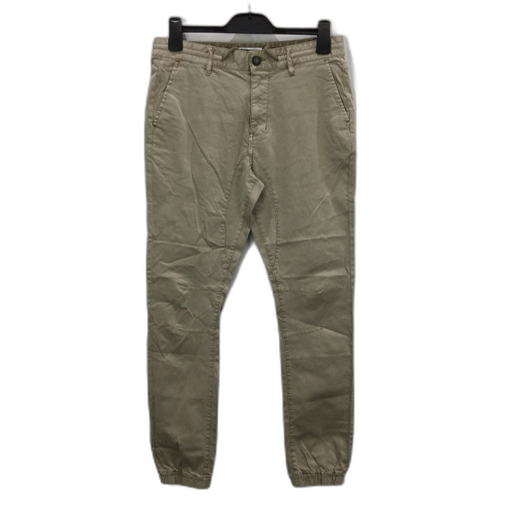 Jeanswest Khaki Regular Stretch Drawstring Gathered Ankle Pants Mens Size 30 NEW
