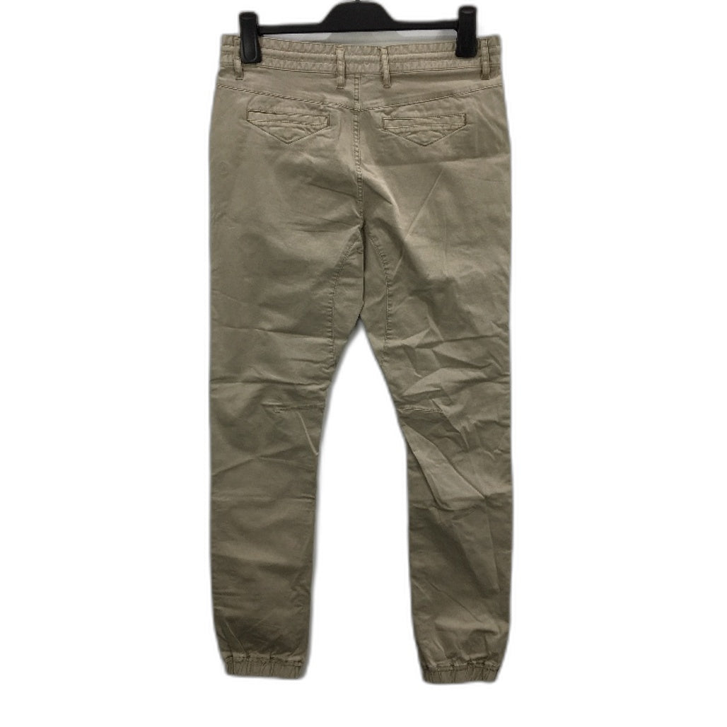 Jeanswest Khaki Regular Stretch Drawstring Gathered Ankle Pants Mens Size 30 NEW