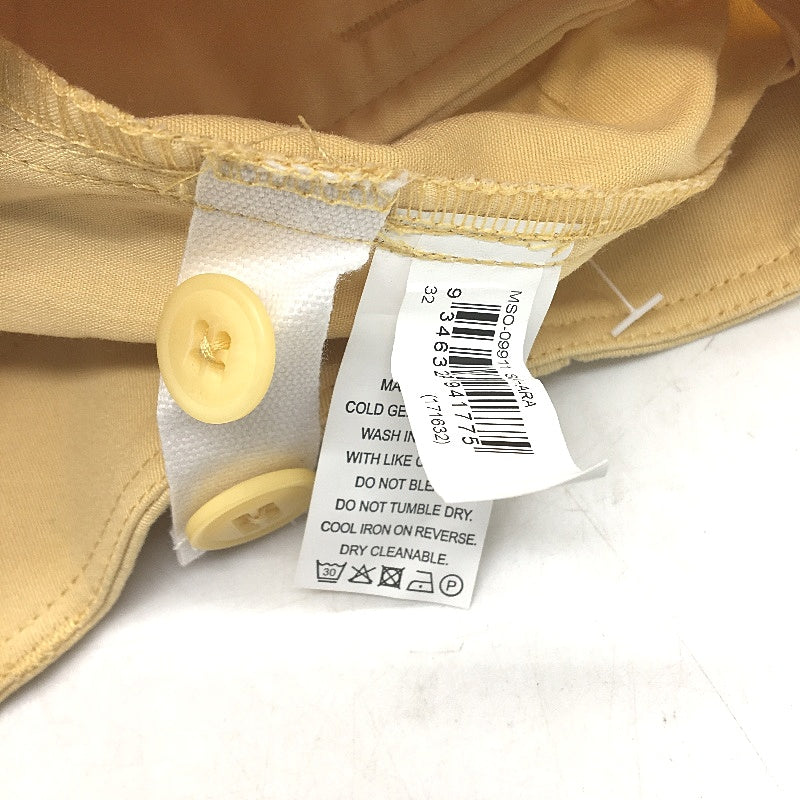 Jeanswest Sunshine Faded Yellow Cotton Regular Fit Chino Shorts Mens Size 32 NEW