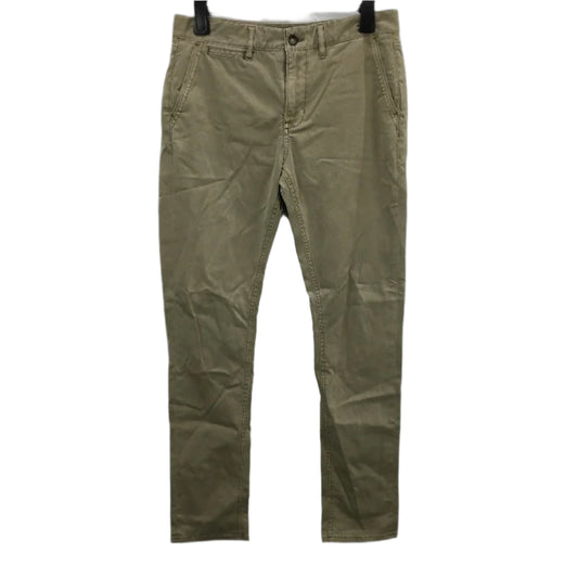 Jeanswest Khaki Cotton Slim Stretch Straight Leg Casual Pants Mens Size 32 NEW