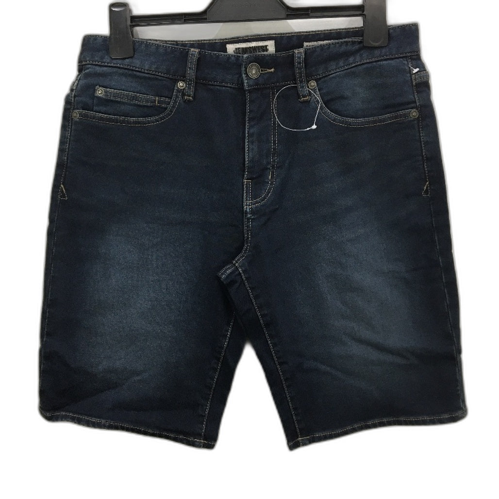 Jeanswest Dark Blue Fade Denim Cotton Classic Fit Casual Shorts Mens Size 32 NEW
