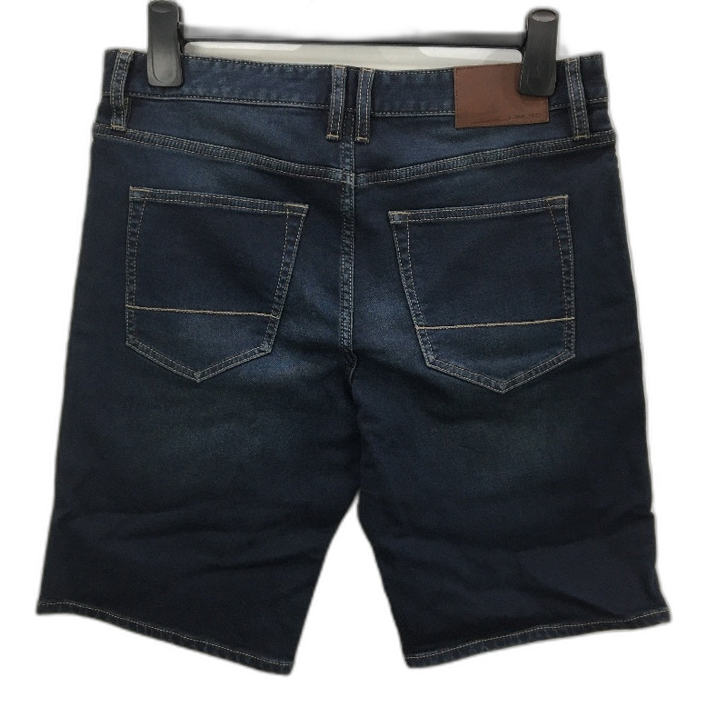 Jeanswest Dark Blue Fade Denim Cotton Classic Fit Casual Shorts Mens Size 32 NEW