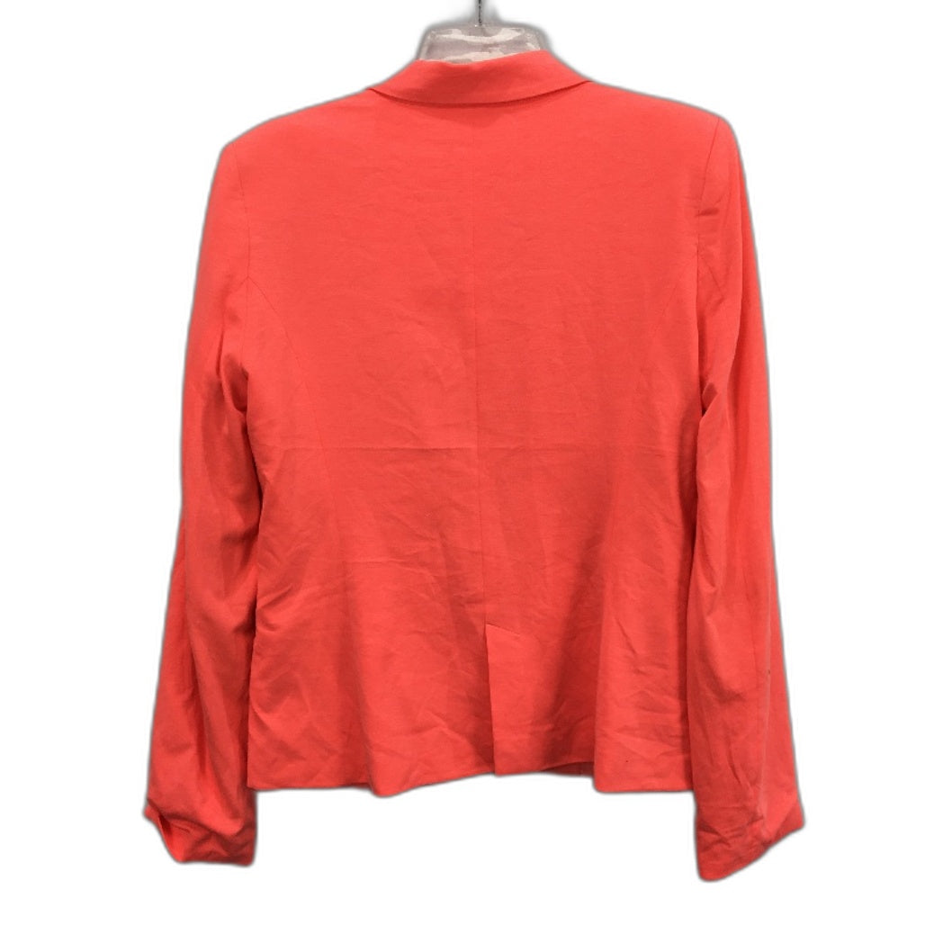 Seed Neon Orange Soft Jersey Blazer Style Fully Lined Jacket Ladies Size 10