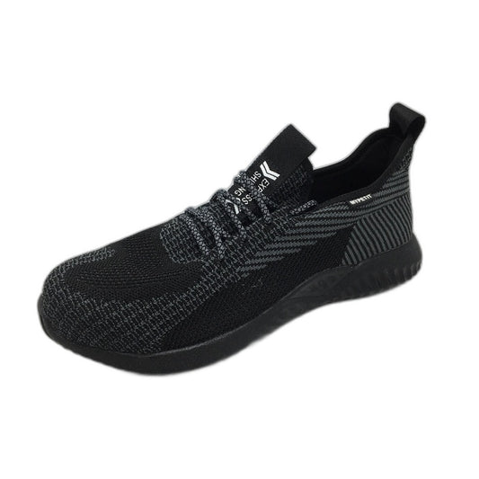 Mypetit Express Shipping Black Grey Steel Capped Shoes Mens Size EU 46 UK 13 NEW