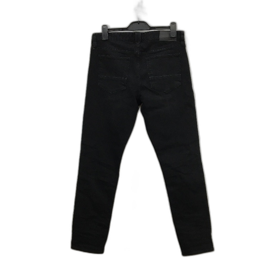 Jeanswest Black Button Fly Slim Tapered Denim Jeans Mens Size 34 NEW
