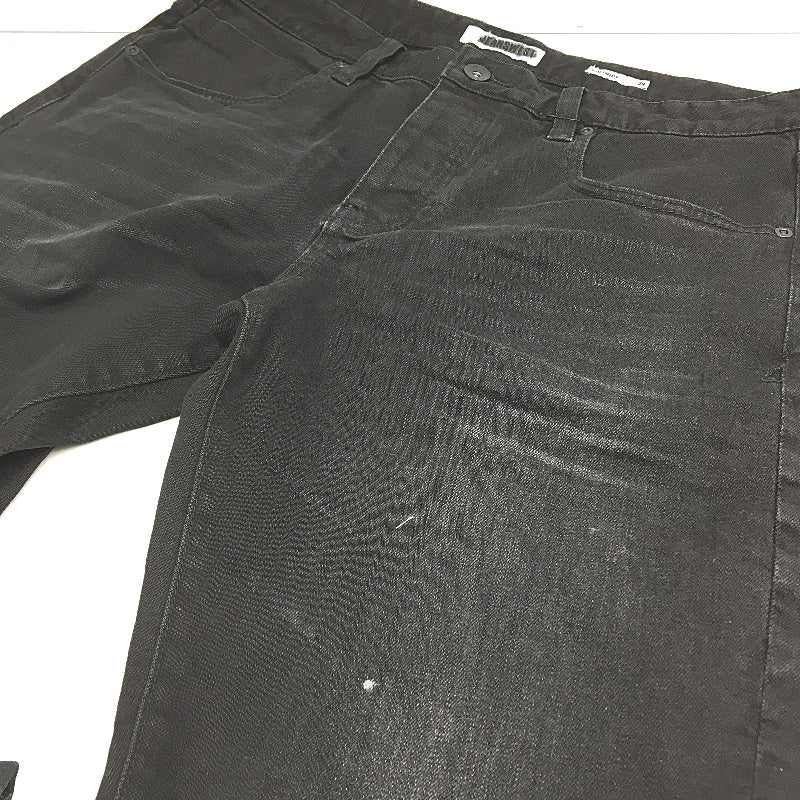 Jeanswest Black Button Fly Slim Tapered Denim Jeans Mens Size 34 NEW