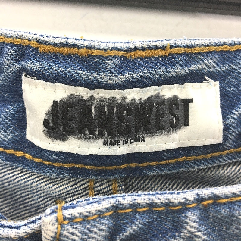 Jeanswest Blue Denim Slim Tapered Worn Look Regular Jeans Mens Size 34 NEW