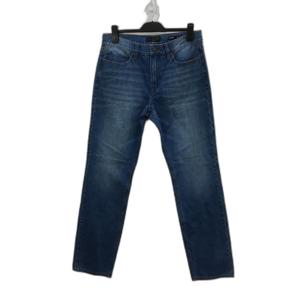 Jeanswest Mid Blue Designed To Fade Slim Straight Denim Jeans Mens Size 32 NEW