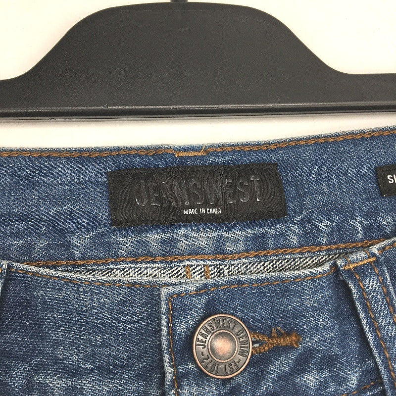 Jeanswest Mid Blue Designed To Fade Slim Straight Denim Jeans Mens Size 32 NEW