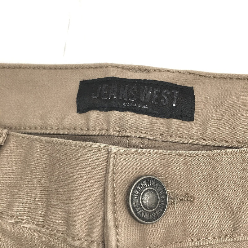 Jeanswest Tan Brown Slim Tapered Casual Chino Pants Mens Size 32 NEW