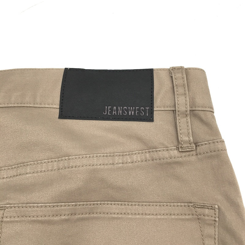 Jeanswest Tan Brown Slim Tapered Casual Chino Pants Mens Size 32 NEW
