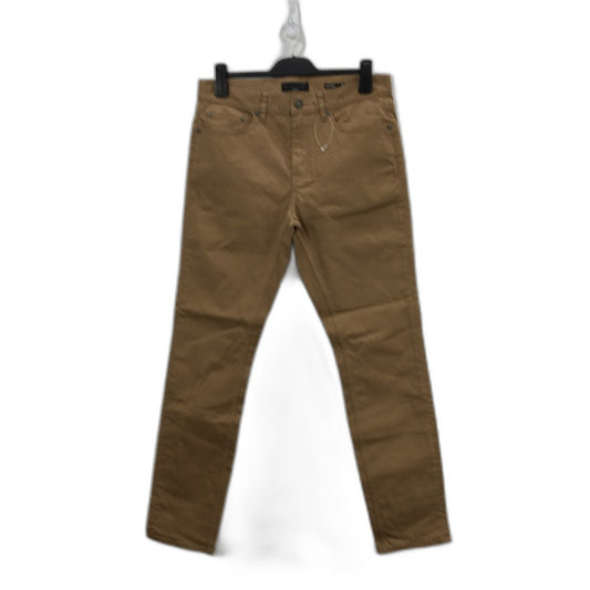 Jeanswest Khaki Tan Slim Tapered Casual Chino Pants Mens Size 32 NEW
