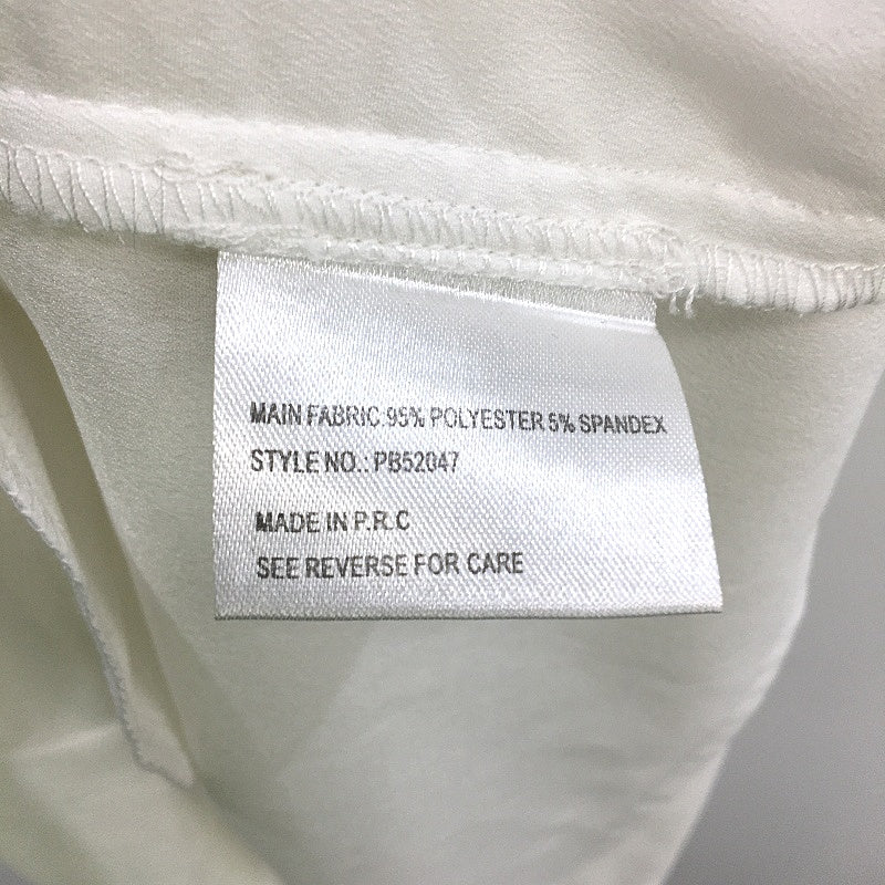 Blessed are the meek Textured Sheer Drapey White Mini Dress Size AU 2 NEW