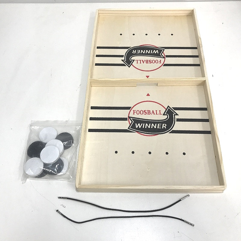 Foosball Winner 2 Player Wooden Table Sling Puck Game for Ages 6 and Up NEW
